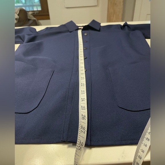 VTG ALIA TIE FRONT BLAZER BUTTON UP SHIRT JACKET SIZE 12 - Picture 7 of 9